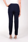 Holland Ave Millennium Ankle Pant in Navy. Pull on pant with 2 1/2" curved waistband. Tight through hip and thigh, straight through leg. 28" inseam_t_34827128471752