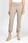 Planet Scuba Tied Up Pants in Fawn.  Pull on pant with 2" waistband.  Slim leg with tie detail at hem.  _t_34953280651464