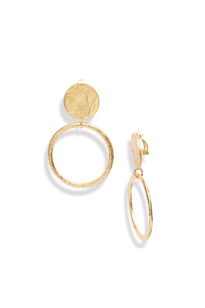 Texture Circle Clip-On Earrings_35192109269192