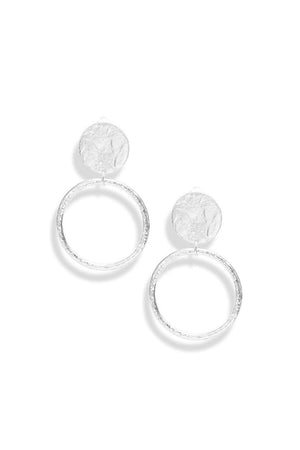 Texture Circle Clip-On Earrings_35192109367496