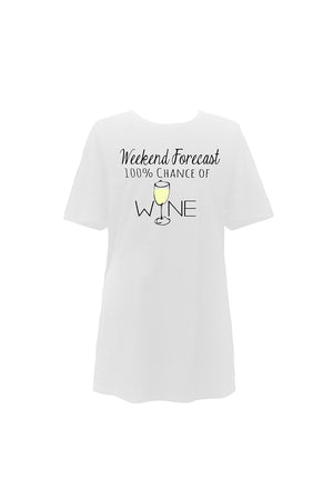 Weekend Wine Forecast Sleep Shirt_34571603312840