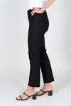 Lisette L Montreal Mercury 28" Ankle Pant in Black. Pull on pant with 3" waistband. Snug through hip and thigh falls straight below knee. 28" inseam._t_33981067395272