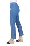 Holland Ave Sammy Denim Ankle PantHolland Ave Sammy Denim Ankle Pant in Vintage Denim. Pull on hidden waistband pant with faux zipper placket. Snug through hip and thigh falls straight to hem. 28" inseam._t_8326619693154
