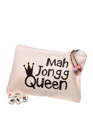 Mah Jongg Queen Small Pouch_32557760217288