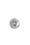 The Shell and Pearl Magnetic Brooch features a luminous cream color pearl bead in the center, and textured petal like swirls outlined by rows of sparkling rhinestones. Wear on a jacket, blouse, dress, hat, purse, and more - No limitations on placement!_t_32831124996296