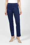 Holland Ave Olivia Straight Leg Jean in Dark Denim.  Pull on pant with hidden elastic waistband and faux fly.  Snug through stomach and hip falls straight to hem. 2 back curved pockets. 29" inseam._t_34981405196488