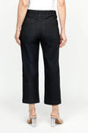 Holland Ave Patch Pocket Crop in Black.  1 3/4" elastic waistband.  2 front deep pockets, 2 rear patch pockets.  Snug through hip, falls wide to hem.  24 1/2" inseam._t_61395054723438