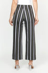 Holland Ave Lizzie Denim Stripe Wide Leg Pant.  Pull on pant with faux zipper placket and button.  2 front patch pockets.  2 rear patch pockets.  Snug through stomach, relaxed through hip and leg.  10" leg opening.  28" inseam._t_61343405080942