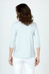 Top Ligne Striped Button Cuff Top_t_59980985794926
