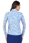 Ibkul Massie Print Mock Neck Top_t_34326360883400