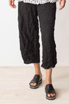 LIV by Habitat Crimped Easy Crop Pant in Black.  1 1/2" waistband crinkled pull on pant with side seam pockets.  Leg falls straight from hip.  26" inseam_t_35203979542728