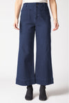Habitat Stretch Denim Wide Ankle Jean in Dark Denim.  Mid rise wide leg jean with button and zipper closure.  Belt loops.  2 front and 2 rear patch pockets. Top stitch detail.  28" inseam._t_61393514561902