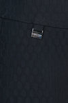 Lisette L Montreal Honeycomb Jacquard Ankle Pant in Black.  3" waistband pull on pant with honeycomb jacquard textured fabric.  Snug through stomach and hip, slim through leg.  29" inseam._t_59949884440942