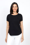 Top Ligne Solid High/Low Short Sleeve Tee_t_35322622738632