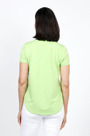 Top Ligne Solid High/Low Short Sleeve Tee_35322622902472