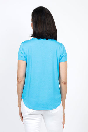 Top Ligne Solid High/Low Short Sleeve Tee_35322622804168