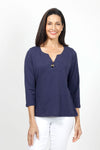 Top Ligne V Neck Button Tee_t_35020966658248