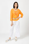 Ten Oh 8 Perforated Dolman V Neck Sweater_t_60095027577198