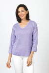 Ten Oh 8 Perforated Dolman V Neck Sweater_t_60077015531886