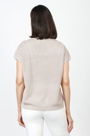 Ten Oh 8 Perforated Boatneck Sweater - Sale Colors_61124631789934