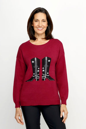 Ten Oh 8 Cowboy Boots Sweater_61511979106670