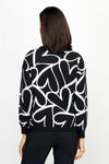 Ten Oh 8 Jacquard Hearts Pullover in Black with white intarsia overlapping hearts.  Crew neck long sleeve sweater.  Solid rib trim at neck, hem and cuff.  Relaxed fit._t_61226367320430