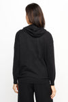 Organic Rags Solid Hoodie in Black.  Crew neck with attached drawstring hood.  Long sleeves.  Rib trim at hem and cuff.  Relaxed fit._t_61741079986542