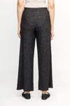 Top Ligne Soft Knit Seamed Pant in Black.  Elastic waist wide leg draped pant.  Deep front pockets.  Solid sewn edging around pocket and hem.  28" inseam._t_61516733251950