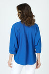 Top Ligne Crinkle Button Polo Top_t_60018658148718