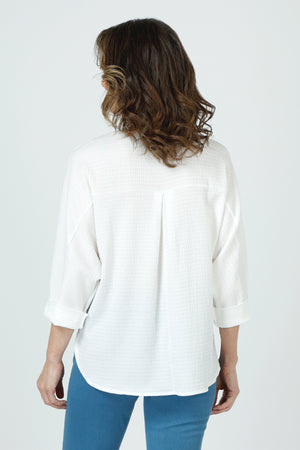 Top Ligne Crinkle Button Polo Top_60018658214254