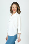 Top Ligne Crinkle Button Polo Top_t_60018658181486