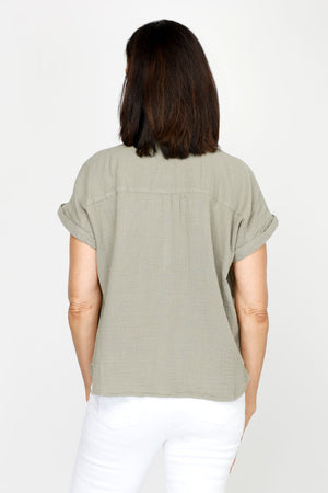 Organic Rags Gauze Boxy Button Down_60459563352430