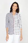 Top Ligne Mixed Dot Snap Front Shirt_t_60432668459374