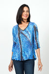 Top Ligne Black Streaks Shredded Back Top_t_34607499149512