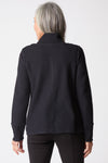 Habitat Ripple Effect Fall Cardigan in Black.  Ripple textured cotton button down.  Stand collar long sleeve with 2 front patch pockets.  Center back seam. Relaxed fit._t_61400439849326