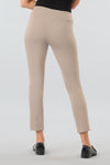 Lisette L Montreal Kathryne Ankle Pant in Stone. 3" waist band. Pull on pant, snug through the hip, tapers slightly to the hem. 28" inseam._t_34923962040520