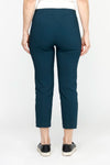 Elliott Lauren Slant Pocket Crop Cargo Pant in Teal.  Pull on pant with hidden elastic waistband.  Slant front cargo pockets.  2nd cargo pocket on side.  Stud detail.  Center seam detail.  24 1/2" inseam. _t_60954738458990