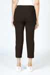 Elliott Lauren Slant Pocket Crop Cargo Pant in Chocolate.  Pull on pant with hidden elastic waistband.  Slant front cargo pockets.  2nd cargo pocket on side.  Stud detail.  Center seam detail.  24 1/2" inseam. _t_61236680655214