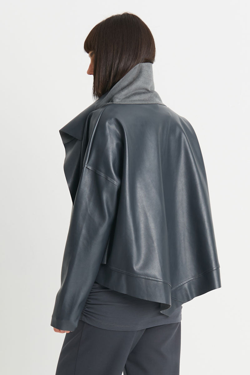 アウターその他 PHILOSOPHY Women Outer 05050723 0003 GOLD Planet Vegan Leather Asymmetrical Jacket – Evelyn and Arthur