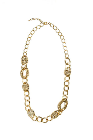 Hammered Link Necklace_61205273543022