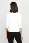 Sympli Go To Classic Relax Short in White.  Scoop neck, 3/4 sleeve top with u-shaped hem.  Shorter length than the regular classic.  _t_61205771944302