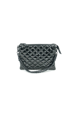 3 Compartment Patent Quilted Handbag_36179650379976
