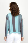 Planet Ric Rac Sweater in Lava/Haze/Vapor.  Slightly cropped pima cotton/modal knit with long sleeves and dropped shoulders.  Vertical striping with wavy edges.  Solid rib trim at neck and hem.  Side slits.  One size fits many.  Slightly oversized fit._t_61012413448558