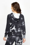 Lolo Luxe Tie Dye Pullover Hoodie in Black.  Crew neck with attached drawstring hood.  Long sleeves with dropped shoulders.  Side slits.  Rib trim at neck, hem and cuff.  Relaxed fit._t_61430754705774