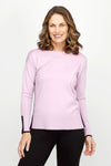 Metric Contrast Side & Cuff Sweater_t_61477696668014