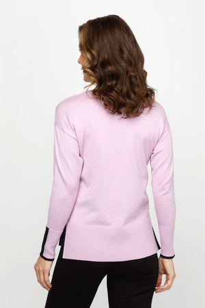 Metric Contrast Side & Cuff Sweater_61477696700782