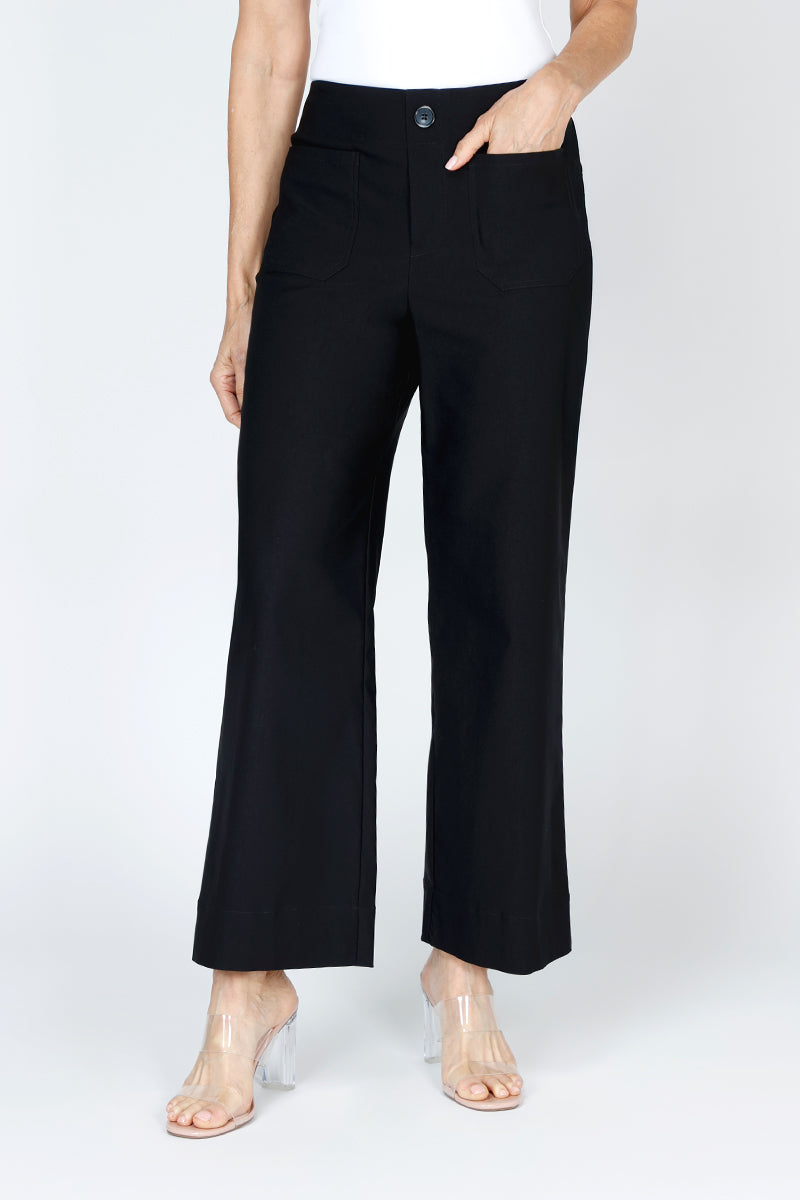 パンツ Bal original PHONE POCKET WIDE TROUSER BCBGMAXAZRIA Women's Wide Leg Functional Pocket Pants, Black