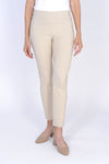 Holland Ave Millennium Ankle Pant in Stone. Pull on pant with 2 1/2" curved waistband. Tight through hip and thigh, straight through leg. 28" inseam._t_34231039525064