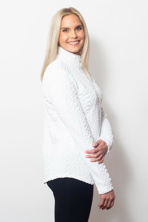 Sno Skins Wavy Zip Neck Top_36189423173832