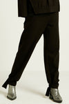 Planet Scuba Tied Up Pants in Black. Pull on pant with 2" waistband. Slim leg with tie detail at hem._t_36048694771912